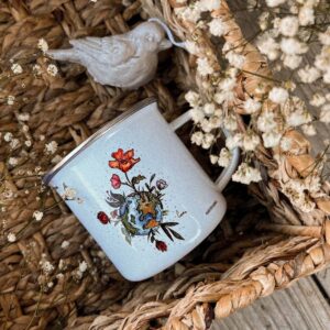 Camping mug "planet of flowers"