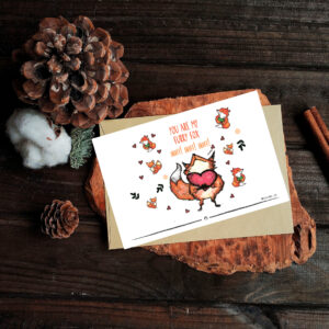 .Postcard "fox"