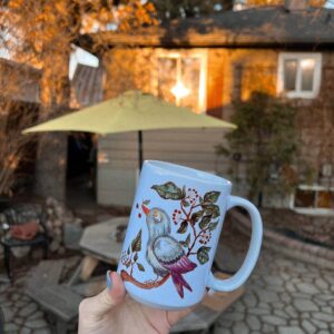 "Spring bird"  Сeramic Mugs. You can choose the shape and volume