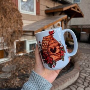 "spring"  Сeramic Mugs. You can choose the shape and volume
