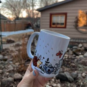 "Warm spring"  Сeramic Mugs. You can choose the shape and volume