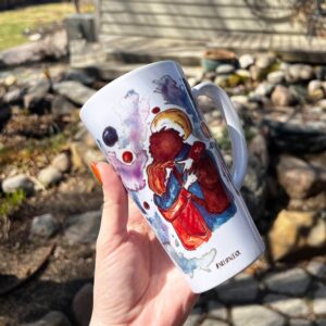 "I`m so lucky"  Сeramic Mugs. You can choose the shape and volume