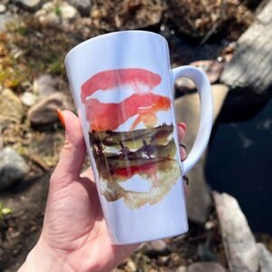" morning in the mountains"  Сeramic Mugs. You can choose the shape and volume