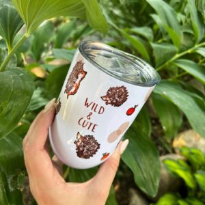 " Hedgehog" Vacuum Insulated Coffee Mugs. You can choose the shape and volume