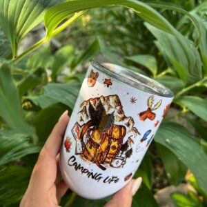 "Сamping life" Vacuum Insulated Coffee Mugs. You can choose the shape and volume