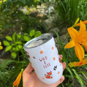 "Wild and cute" Vacuum Insulated Coffee Mugs. You can choose the shape and volume