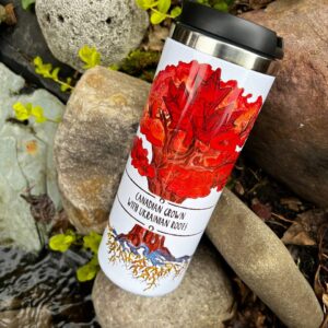 "Ukrainian roots" Vacuum Insulated Coffee Mugs. You can choose the shape and volume