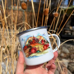 Camping mug "Ukrainian village`s"