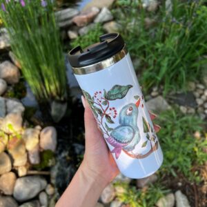 "bird" Vacuum Insulated Coffee Mugs. You can choose the shape and volume
