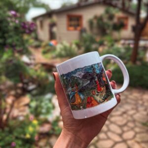 "camping"  Сeramic Mugs. You can choose the shape and volume