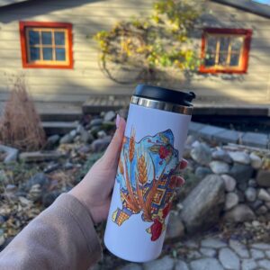 "Ukrainian spring" Vacuum Insulated Coffee Mugs. You can choose the shape and volume