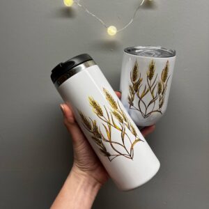 "Ukrainian Emblem" Vacuum Insulated Coffee Mugs. You can choose the shape and volume