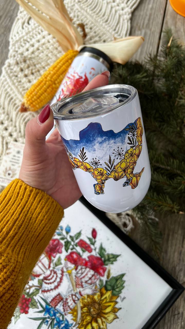"blooming map" Vacuum Insulated Coffee Mugs. You can choose the shape and volume