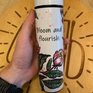 "bloom and flourish" Thermos Bottle. You can choose the shape and volume