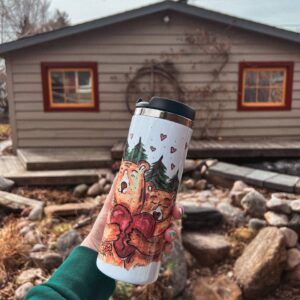 "love bears" Vacuum Insulated Coffee Mugs. You can choose the shape and volume