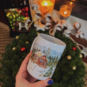 "Cabin"  Сeramic Mugs. You can choose the shape and volume