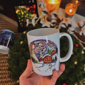 "Christmas Angel"  Сeramic Mugs. You can choose the shape and volume