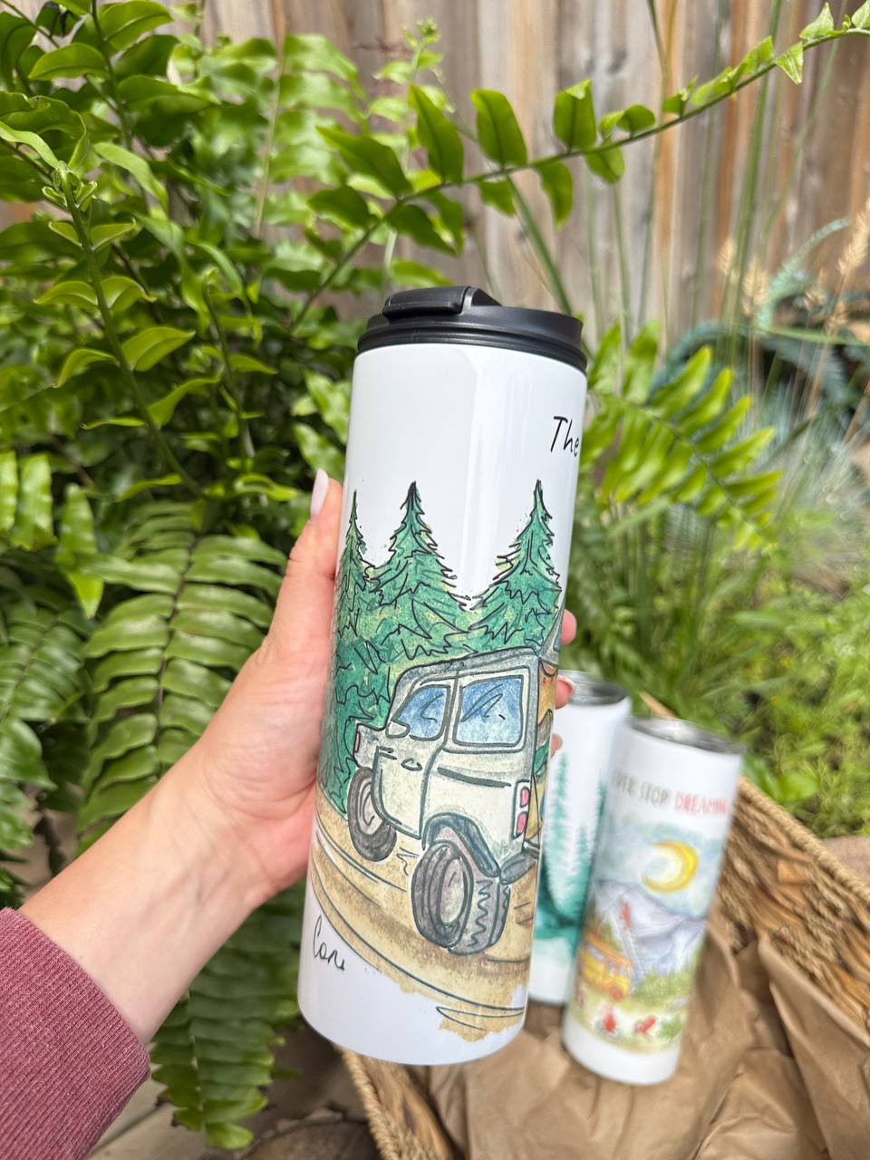 "the mountain is you" Vacuum Insulated Coffee Mugs. You can choose the shape and volume - Image 3