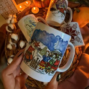 "Ukrainian colyadky"  Сeramic Mugs. You can choose the shape and volume